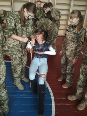 шкільний етап Всеукраїнської військово-патріотичної гри "Сокіл-Джура" у НВК №16