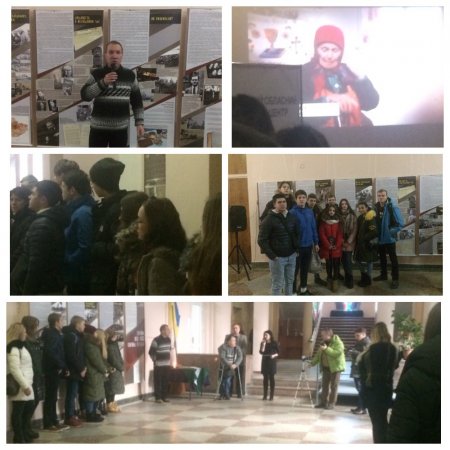 Офіційне відкриття експозиції інформаційно-просвітницьких стендів про злочин Голодомору відвідали учні шкіл міста